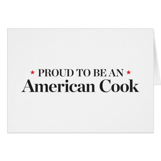 Proud to be an American Cook (Front Horizontal)