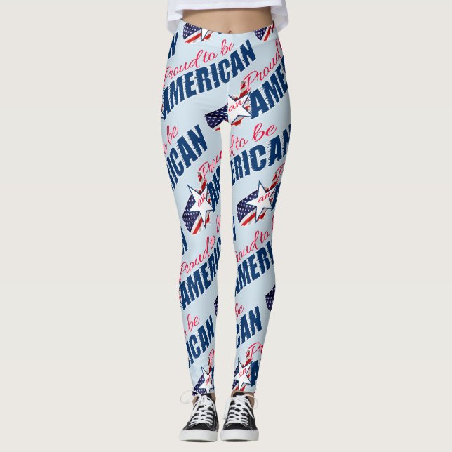 Proud to be an American Leggings (Front)