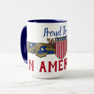 Proud To Be An American Personalised Mug