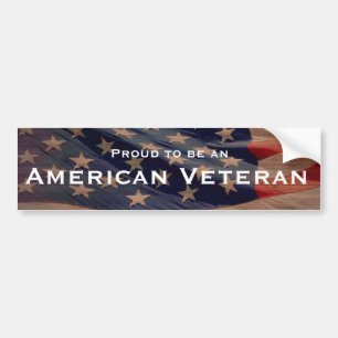 Proud to be an American Veteran Bumper Sticker