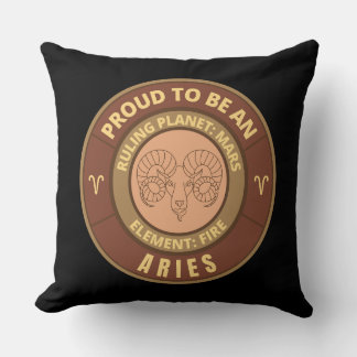 Proud to be an Aries Cushion