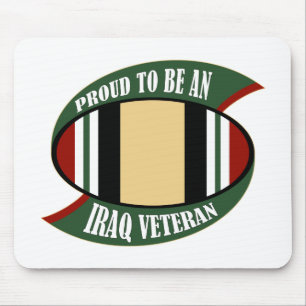 Proud To Be An Iraq Veteran Mouse Mat