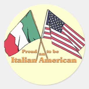 Proud To Be An Italian-American Classic Round Sticker