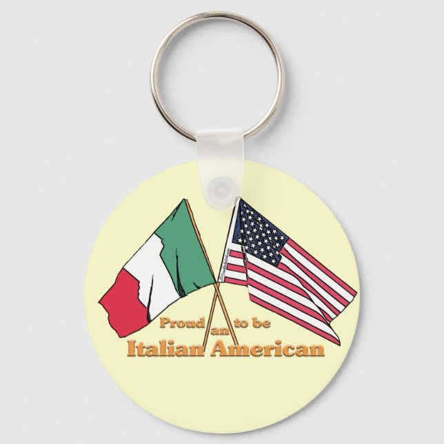 Proud To Be An Italian-American Key Ring (Front)