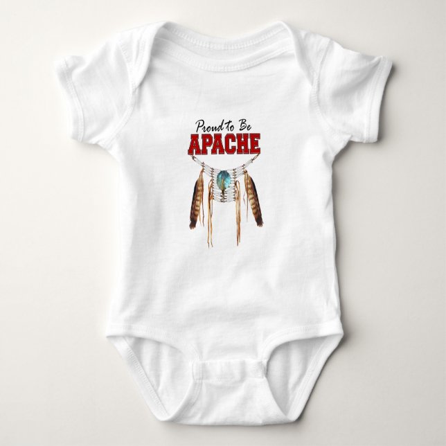 Proud to be Apache Baby Bodysuit (Front)