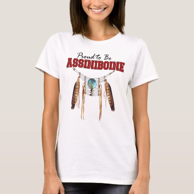 Proud to be Assiniboine Relaxed Fit Jersey T-Shirt (Front)