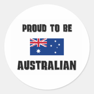 Proud To Be AUSTRALIAN Classic Round Sticker