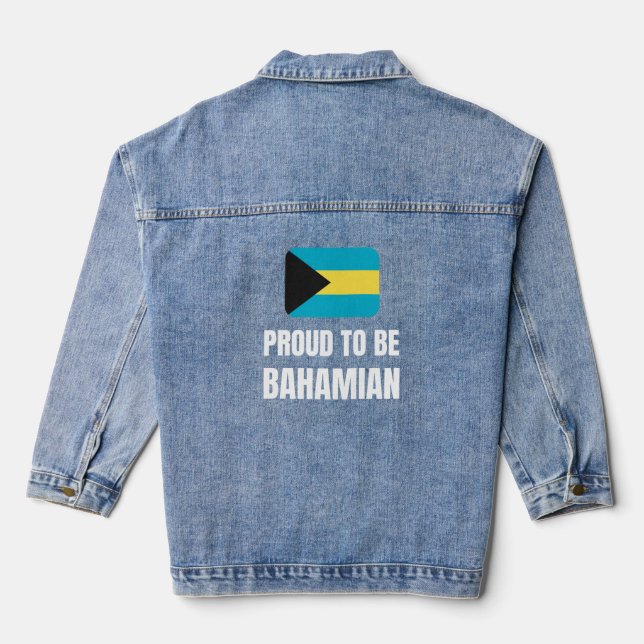 Proud to be Bahamian Denim Jacket (Back)