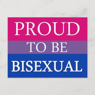 Proud To Be Bisexual Postcard