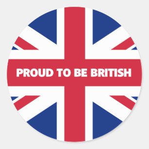 Proud to be British Classic Round Sticker