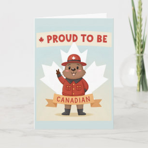 Proud to Be Canadian Card