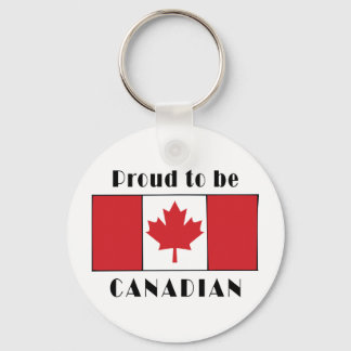 Proud To Be Canadian Key Ring