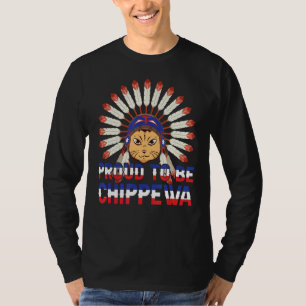 Proud To Be Chippewa Native Local Cat American Fla T-Shirt