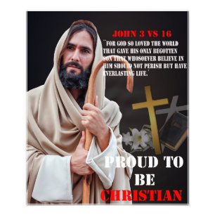 Proud To Be Christian Bible Quote Photo Print