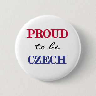 Proud To Be Czech 6 Cm Round Badge