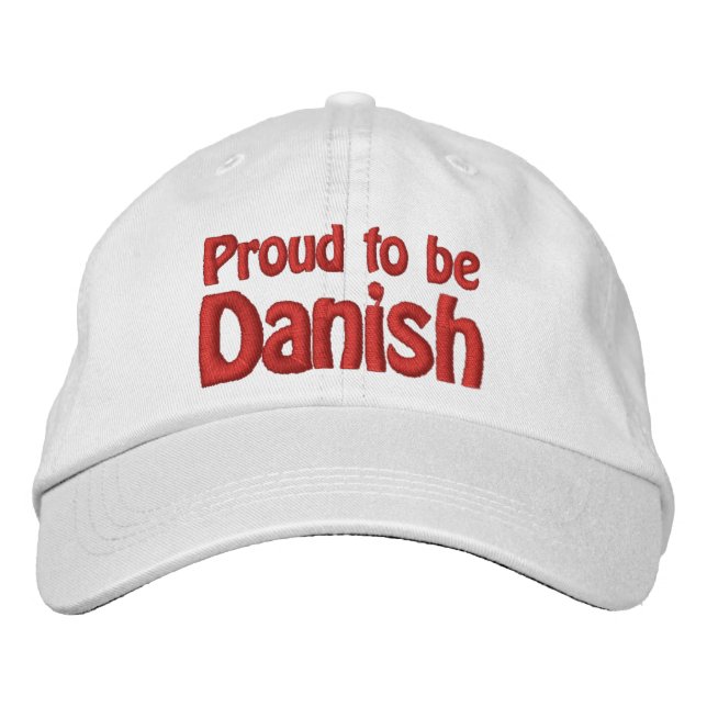 Proud to be Danish Embroidered Hat (Front)