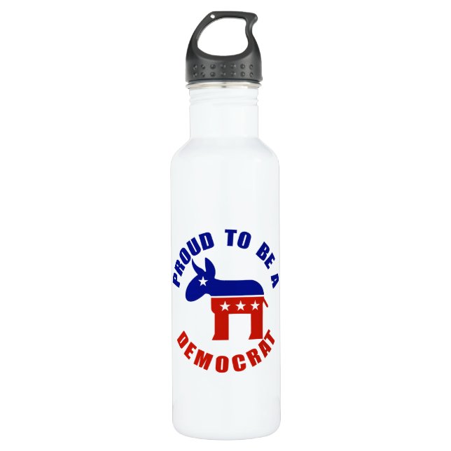 Proud to be Democrat 710 Ml Water Bottle (Front)