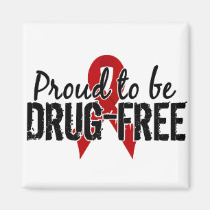 Proud To Be Drug Free Magnet