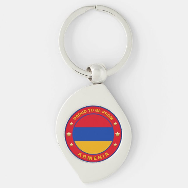 Proud To Be From Armenia Key Ring (Front)