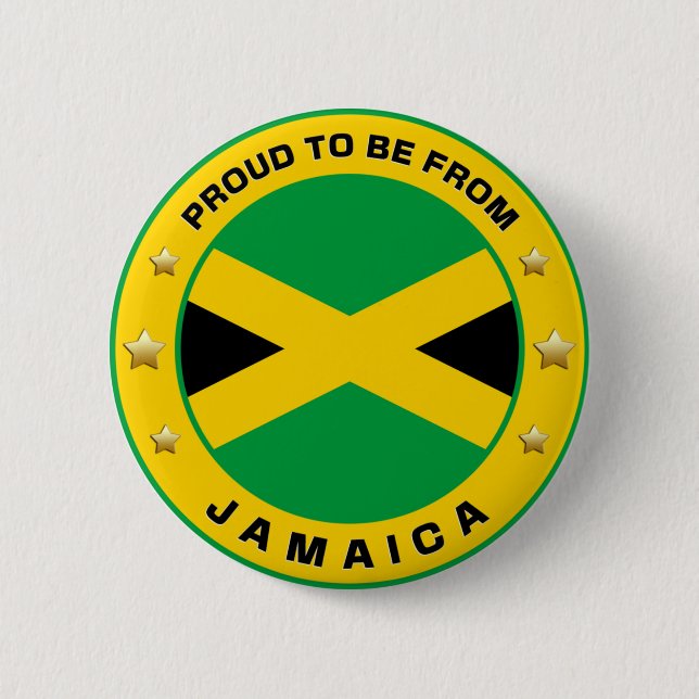 Proud To Be From Jamaica 6 Cm Round Badge (Front)