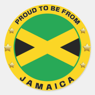 Proud To Be From Jamaica Classic Round Sticker