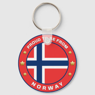 Proud To Be From Norway Key Ring