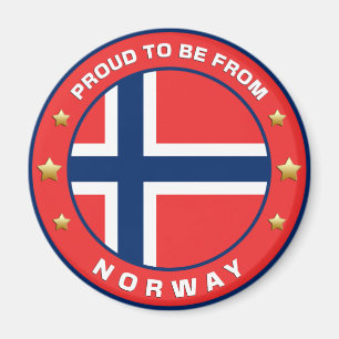 Proud To Be From Norway Magnet