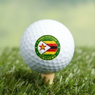 Proud To Be From Zimbabwe Golf Balls