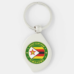 Proud To Be From Zimbabwe Key Ring