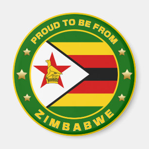 Proud To Be From Zimbabwe Magnet