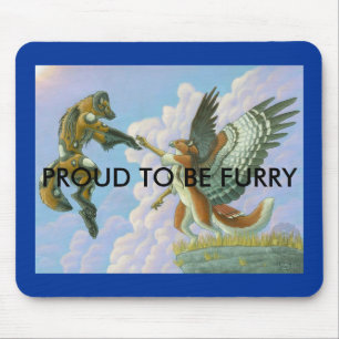 Proud to be furry mousepad