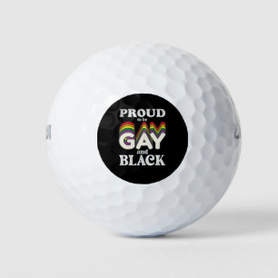Proud To Be Gay And Black LGBT Pride Golf Balls