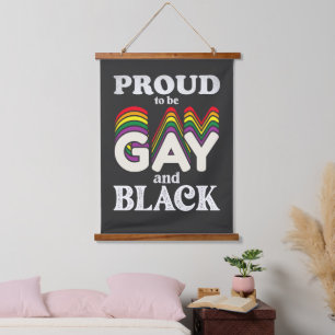 Proud To Be Gay And Black LGBT Pride Hanging Tapestry