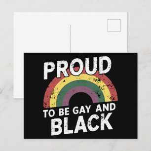 Proud To Be Gay And Black Pride Month 2025 Postcard