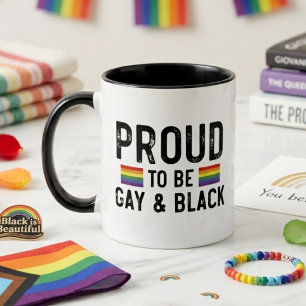 Proud To Be Gay And Black Pride Month 2025 Two-Tone Coffee Mug