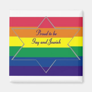 Proud to be Gay & Jewish Magnet
