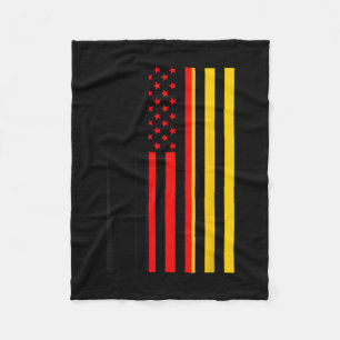 Proud To Be German American Boy Girl Sister German Fleece Blanket