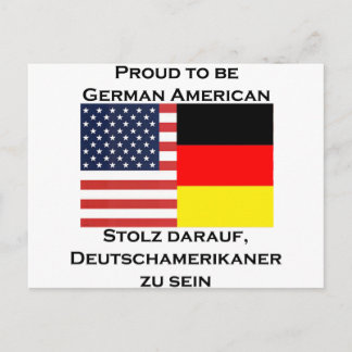 Proud to be German American Postcard