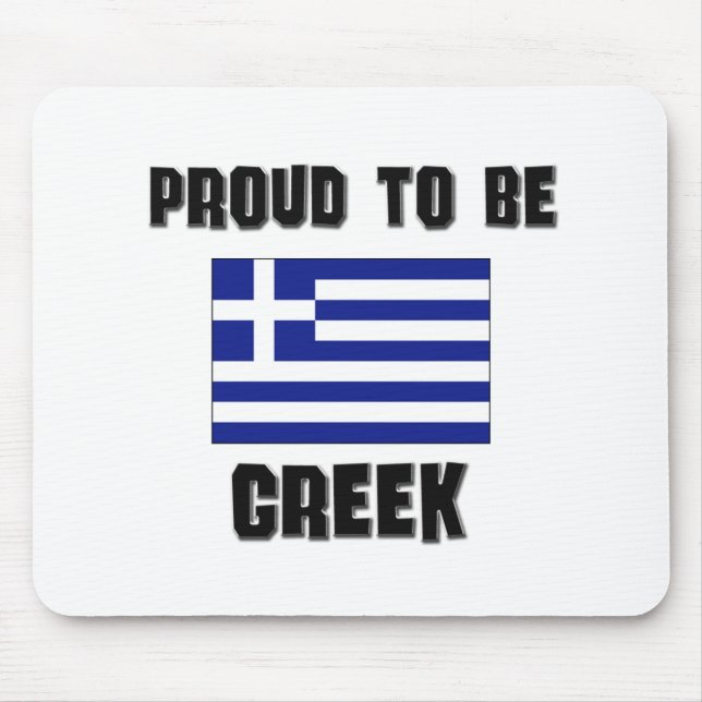 Proud To Be GREEK Mouse Mat (Front)