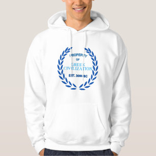 Proud to be Greek -Property of Greek Civilization Hoodie