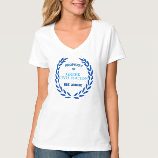 Proud to be Greek -Property of Greek Civilization T-Shirt