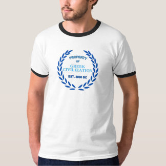 Proud to be Greek -Property of Greek Civilization T-Shirt