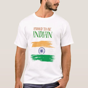 Proud to Be Indian Tricolor T-Shirt Patriotic