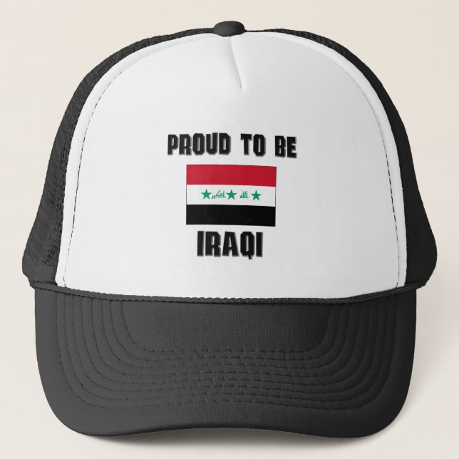 Proud To Be IRAQI Trucker Hat (Front)