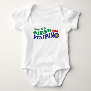 Proud to be Irish and Filipino Baby Bodysuit
