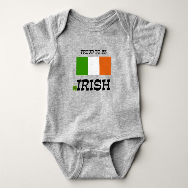 Proud to be Irish Baby Bodysuit (Front)