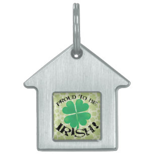 Proud to be Irish Pet Name Tag