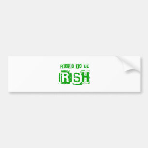 Proud to be Irish St. Patrick day gift Bumper Sticker