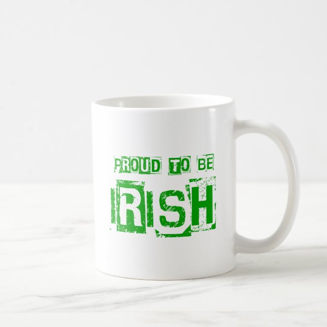 Proud to be Irish St. Patrick day gift Coffee Mug (Right)