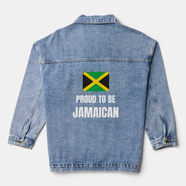 Proud to be Jamaican Denim Jacket (Back)